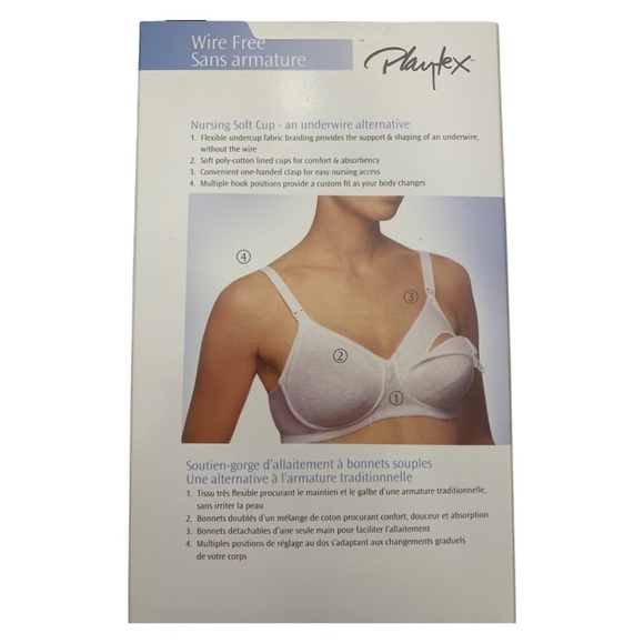 PLAYTEX Expectant Moments Nursing Wire Free bra (Maternity) - Picture 2 of 5